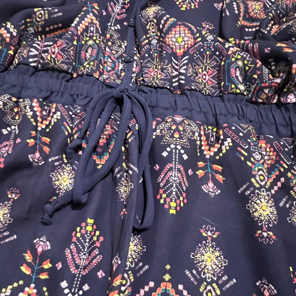 Navy blue patterned Tunic XXL - Picture 3 of 6
